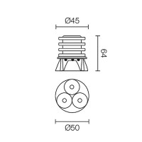 Luce & Light WS32505L0 Spot LED Recessed 3x2W 3000K 40°