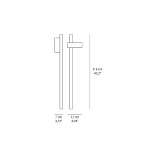 Ideal Lux Hub PT Adjustable LED Floor Lamp for Outdoor with