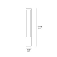 Ideal Lux Tifone PT Lampada Paletto a LED da Terra per Esterno