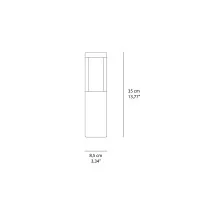 Ideal Lux Tifone PT Outdoor LED Floor Bollard Lamp with Ideal Lux Tifone PT Outdoor LED Floor Bollard Lamp with