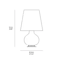 Fontana Arte Fontana Media Lampada Da Tavolo a Luce Diffusa con