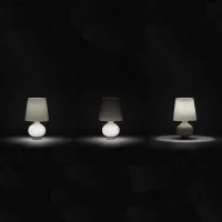 Fontana Arte Fontana Media Lampada Da Tavolo a Luce Diffusa con