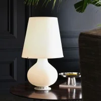 Fontana Arte Fontana Large Table Lamp with Diffused and Fontana Arte Fontana Large Table Lamp with Diffused and