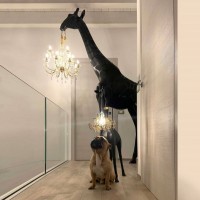 Qeeboo Giraffe In Love M 2,65 mt Giraffa con Lampadario E14