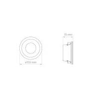 Lampo Faretto GU10 Tondo Orientabile Da Incasso a Soffitto In