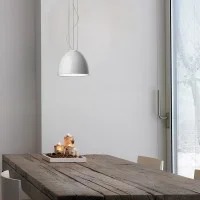 Artemide Nur Gloss Direct Light Dome Suspension Lamp Design By
