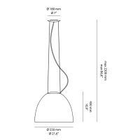 Artemide Nur Gloss Lampada a Cupola da Sospensione a Luce