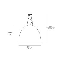 Artemide Nur Acoustic Lampada LED Dimmerabile da Sospensione