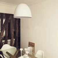 Artemide Nur Mini Gloss Direct Light Dome Suspension Lamp
