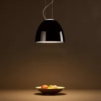 Artemide Nur Mini Gloss Direct Light Dome Suspension Lamp