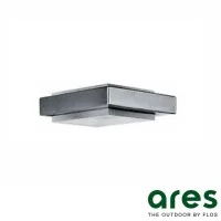 Ares Steel Module Applique Wall Lamp Stainless Steel Glass IP54