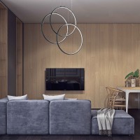 Ideal Lux Frame SP Circle LED Suspension Ring Lamp for Indoor