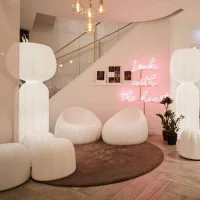 Slide Design Cucun Lampada Luminosa 190cm a LED da Terra per