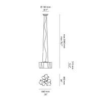 Artemide Logico Triple Suspension Nest 3x120° Dimmable Indoor