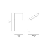 Ideal Lux Style AP Lampada LED Applique da Parete per Esterni