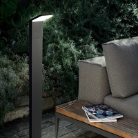 Ideal Lux Style PT Anthracite LED Floor Bollard Lamp in