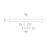 Lampo Barra Sopra Specchio a LED 230V Faretto Lineare Design