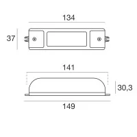 Iled Alimentatore 12W 630mA indipendente per 3-6 moduli LED in
