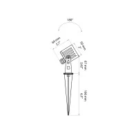 Beneito Faure Zas Square Adjustable Mini LED Floodlight for