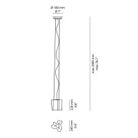 Artemide Logico Mini Suspension Single Dimmable Indoor Lamp in