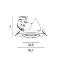 EXENIA Nio Faretto Incasso Estraibile LED 42W 3000K 5200lm