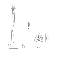 Artemide Logico Mini Suspension 3x120° Dimmable Indoor Lamp in