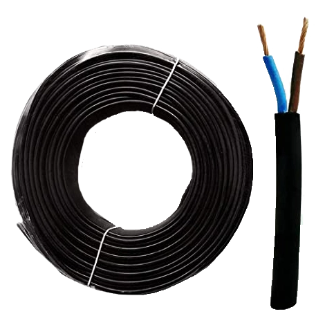 Cavo Nero in Neoprene 2x1.00 mm2 H07RN-F Bipolare Blu-Marrone 1