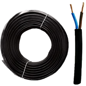 Cavo Nero in Neoprene 2x1.00 mm2 H07RN-F Bipolare Blu-Marrone 1