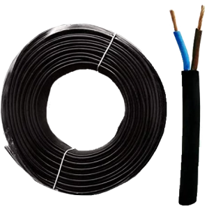 Cavo Nero in Neoprene 2x1.00 mm2 H07RN-F Bipolare Blu-Marrone 1