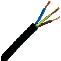 Black cable in Neoprene 3x1 mm2 H07RN-F Tripolar 1 meter