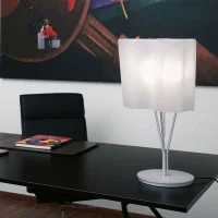 Artemide Logico Table Dimmable Indoor Lamp in Blown Glass by De