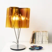 Artemide Logico Table Dimmable Indoor Lamp in Blown Glass by De