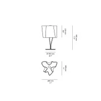 Artemide Logico Mini Table Dimmable Indoor Lamp in Blown Glass