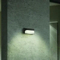 Sovil Dome 10W LED Wall Lamp Applique in Aluminum for Outdoor