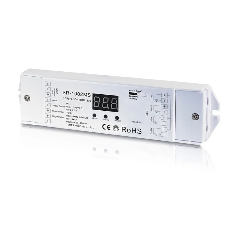 Controller RGBW Strip LED 12-36V DC 4x180W Max Strip RGBW