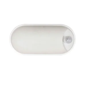 Lampo Plafoniera Ovale 18W LED Sistema Tricolor con Sensore PIR