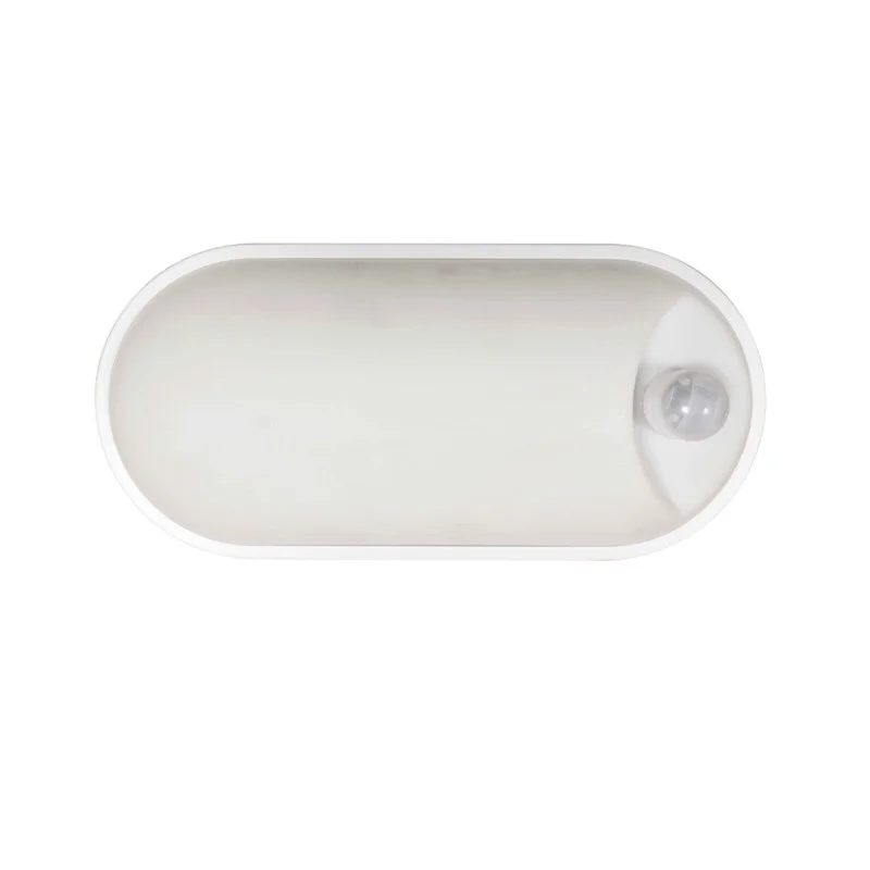 Lampo Plafoniera Ovale 18W LED Sistema Tricolor con Sensore PIR