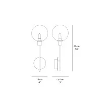 Ideal Lux Maracas AP1 LED Wall Lamp Applique Adjustable in