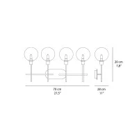 Ideal Lux Maracas PL4 Ceiling LED Lamp with 4 Adjustable Lights