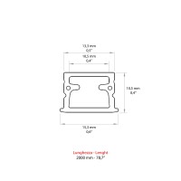 Lampo 2 Mt LED Bar IP68 24V with Continuous Light 28.8W for