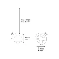 Lodes Spider Adjustable LED Dimmable Modular Suspension Lamp Lodes Spider Adjustable LED Dimmable Modular Suspension Lamp