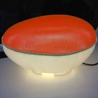 Oluce Pill-Low Bianco Lampada Cuscino da Terra per Esterno a