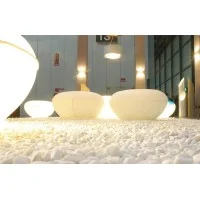Oluce Pill-Low Bianco Lampada Cuscino da Terra per Esterno a