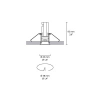 iGuzzini Laser Fisso Comfort Faretto LED Rotondo da Incasso