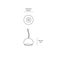 iGuzzini Conero M 520mm Lampada LED a Cupola da Sospensione by