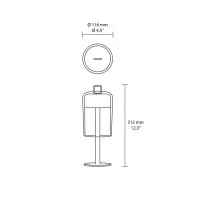 iGuzzini Portonovo Lampada da Tavolo Cordless Mobile a LED