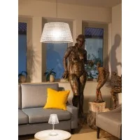 iGuzzini Sirolo Pendant L LED Acrylic Suspension Lamp by Pio &
