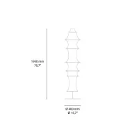 Artemide Falkland Floor Lampada LED da Terra in Filanca per