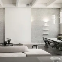 Artemide Falkland 85 LED Suspension Lamp in Filanca for Indoor