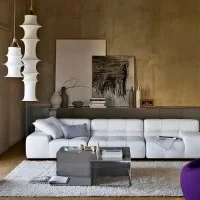Artemide Falkland 165 LED Suspension Lamp in Filanca for Indoor